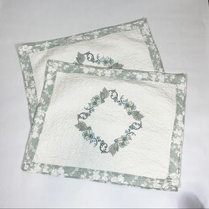 Mary Jane’s Home Cotton Embroidered Quilted Pillow Shams Farmhouse 2